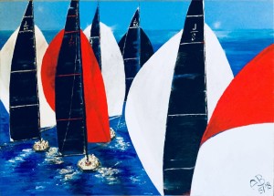 Spinnaker in Rot       